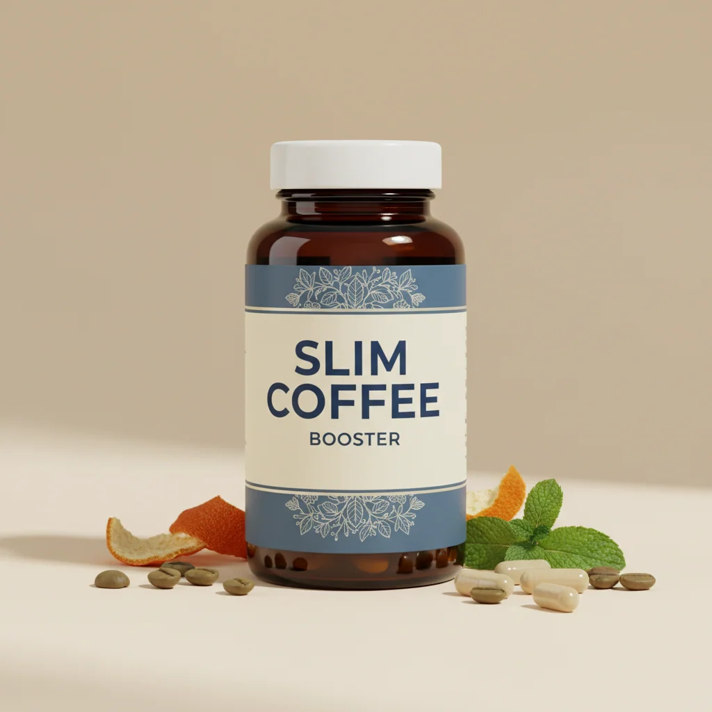 Slim Coffee Booster retail box - botanical blend food supplement with plant-based supplement for active lifestyle UK